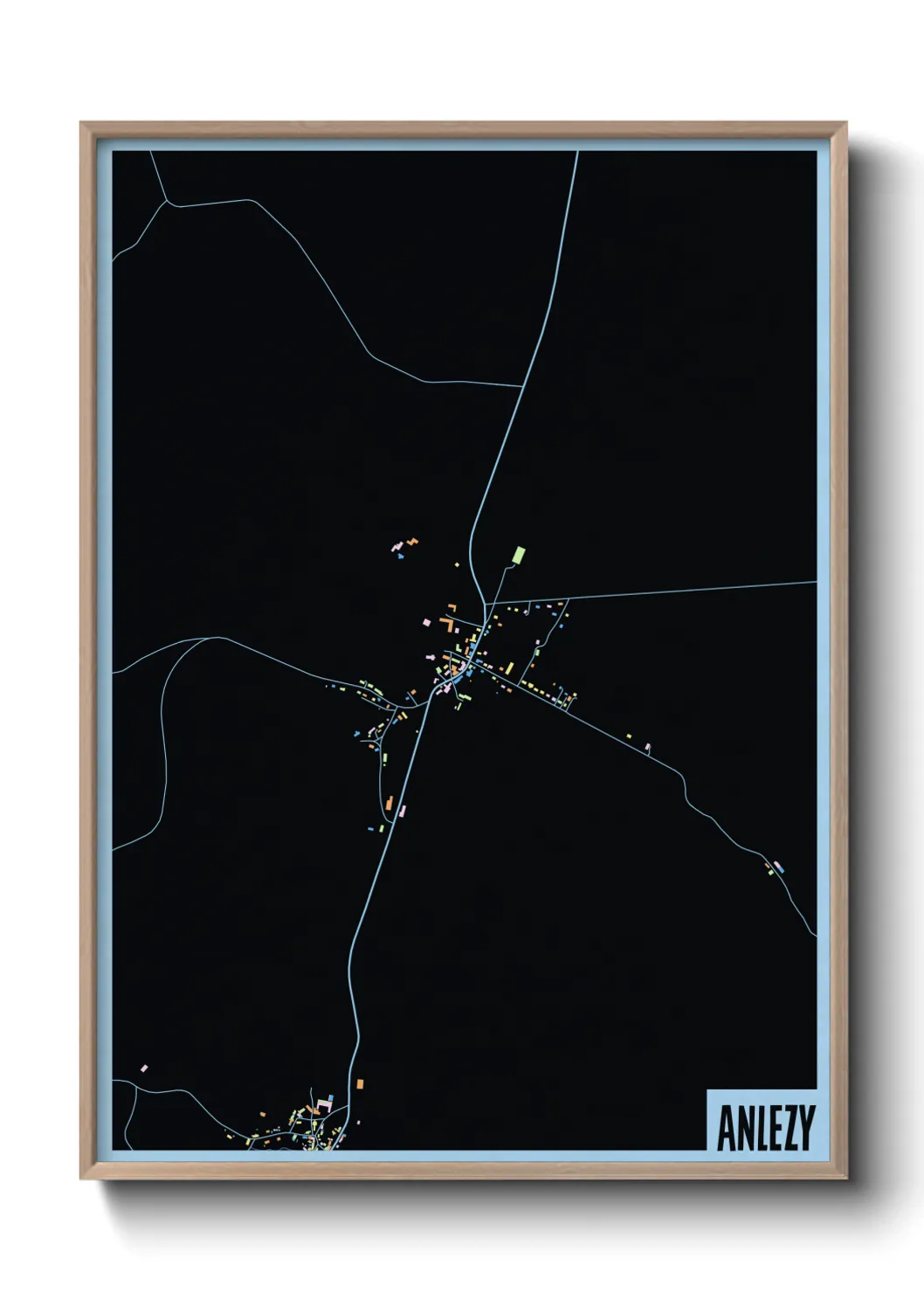 Une affiche de carte sur Anlezy