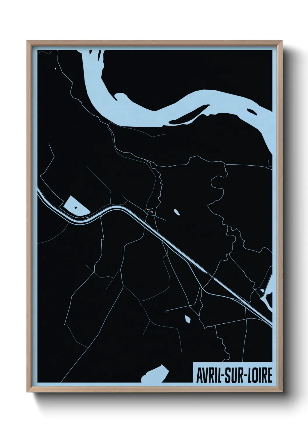 Un poster carteAvril-sur-Loire