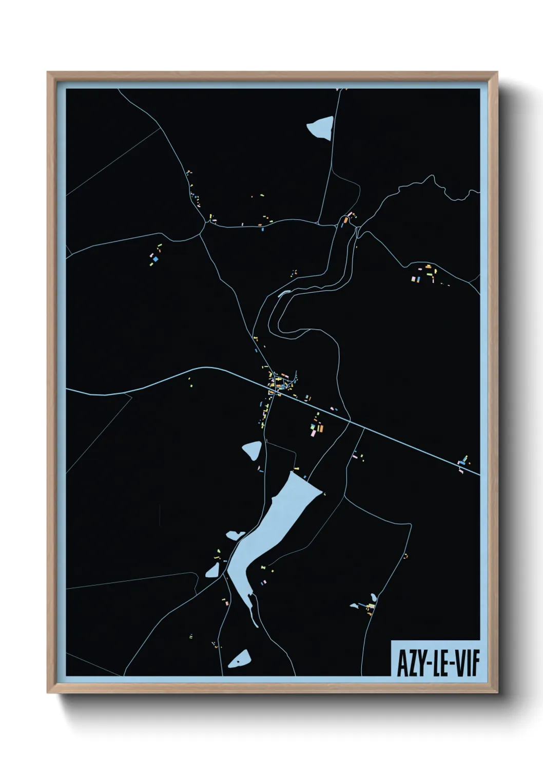 Un poster carteAzy-le-Vif