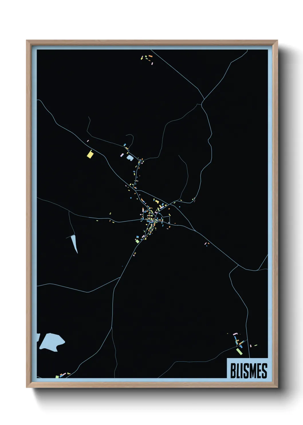 Une affiche de carte sur Blismes