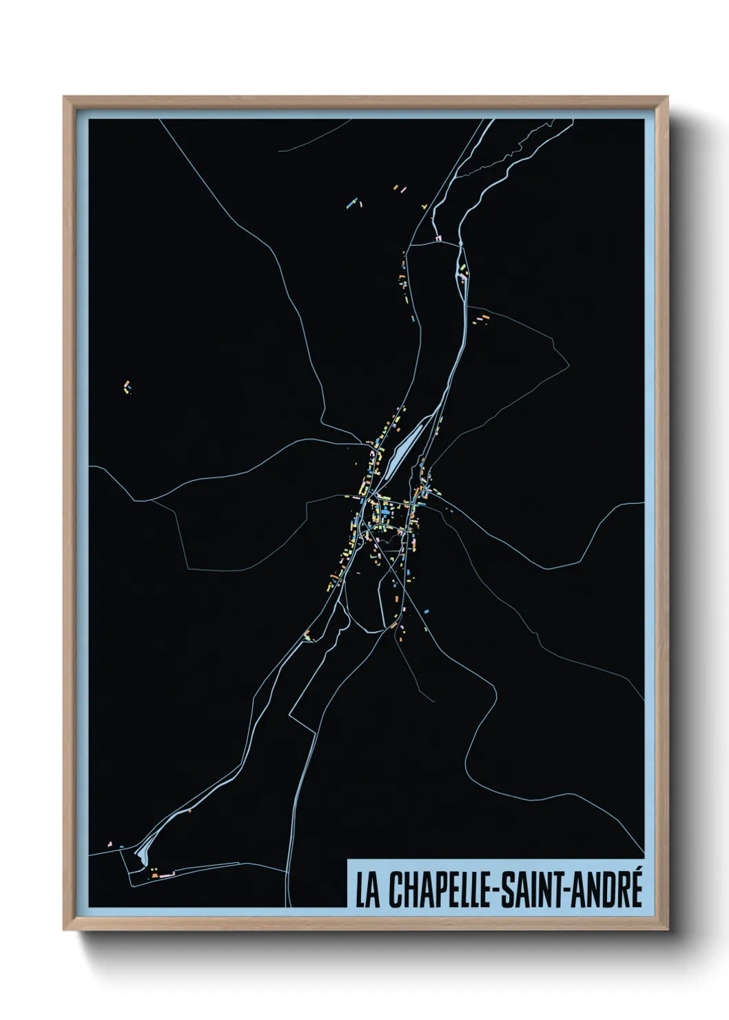 Un poster carteLa Chapelle-Saint-André