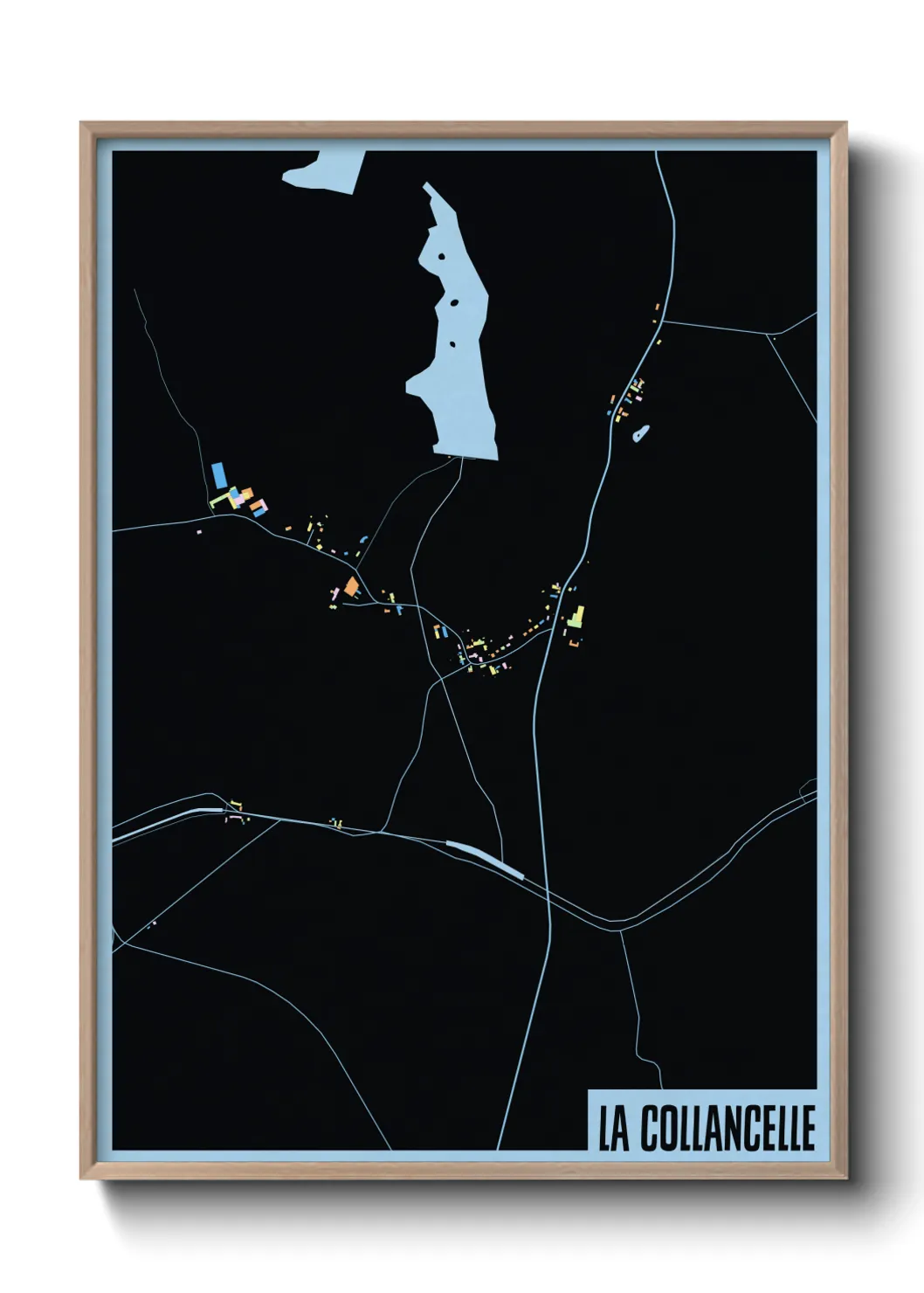 Une affiche de carte sur La Collancelle