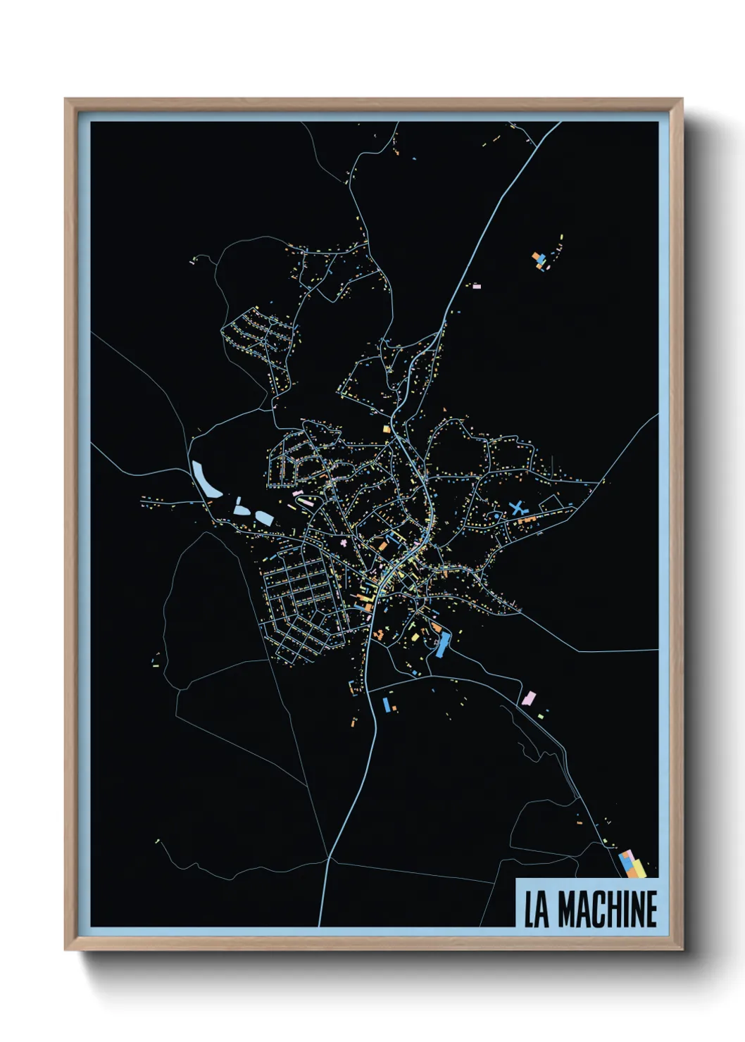 Une affiche de carte sur La Machine