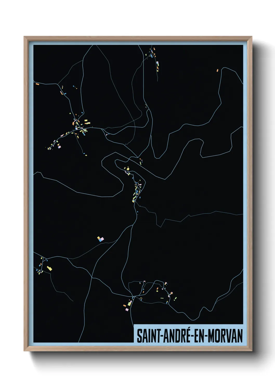 Un poster carteSaint-André-en-Morvan