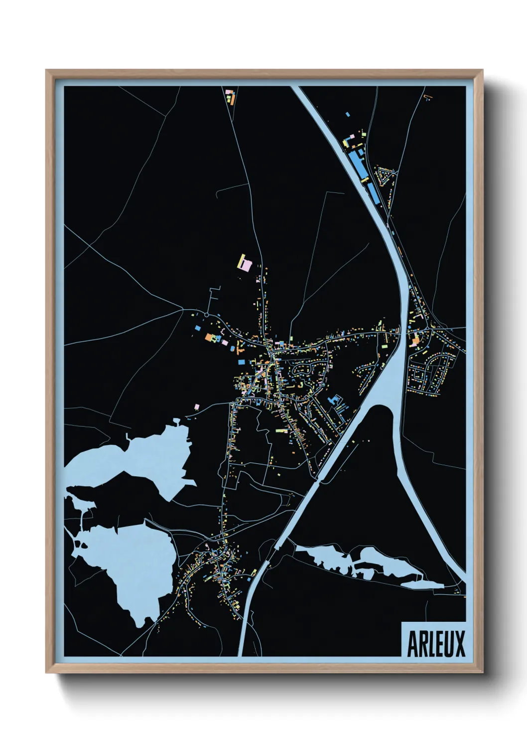 Une affiche de carte sur Arleux