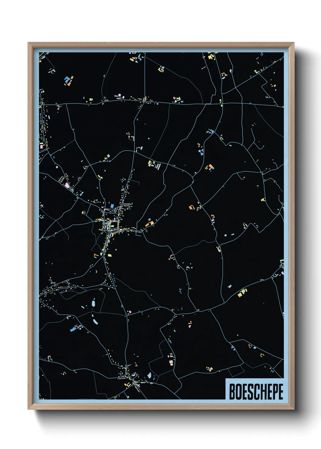 Une affiche de carte sur Boeschepe