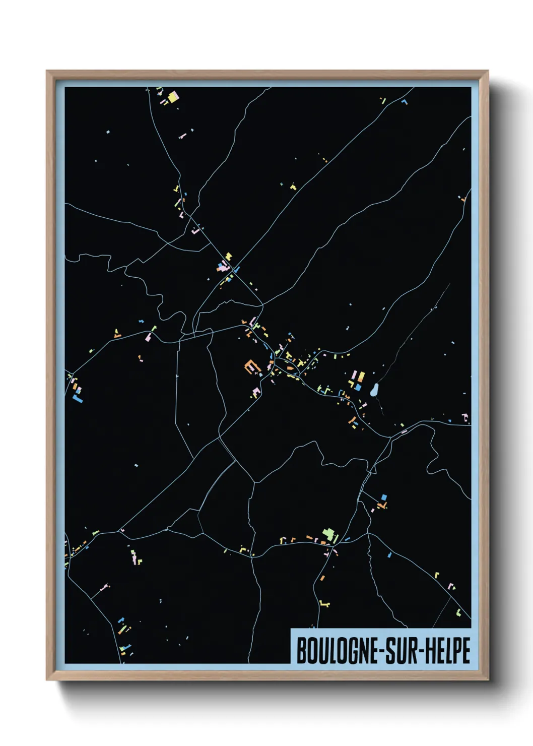 Un poster carteBoulogne-sur-Helpe