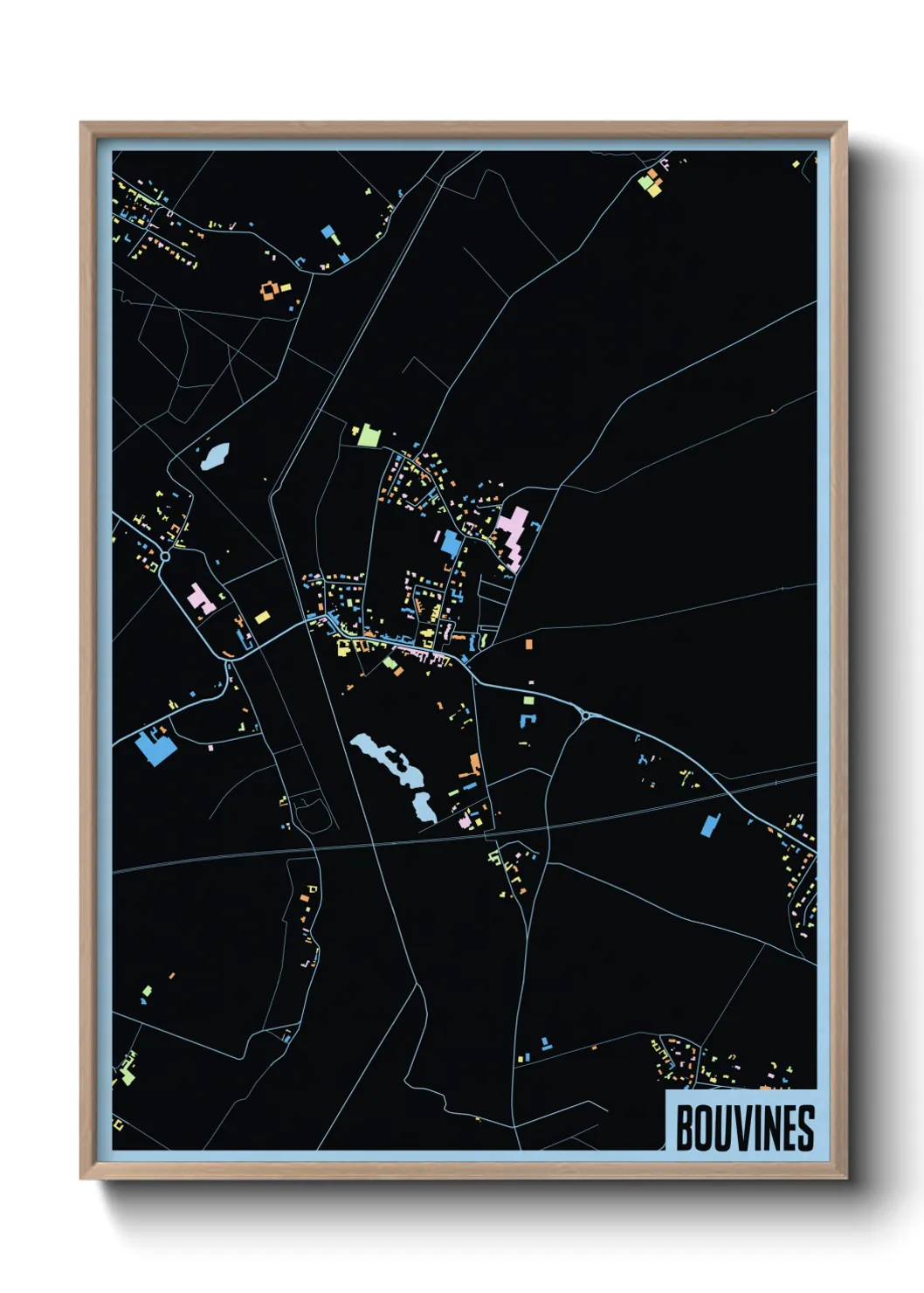 Une affiche de carte sur Bouvines