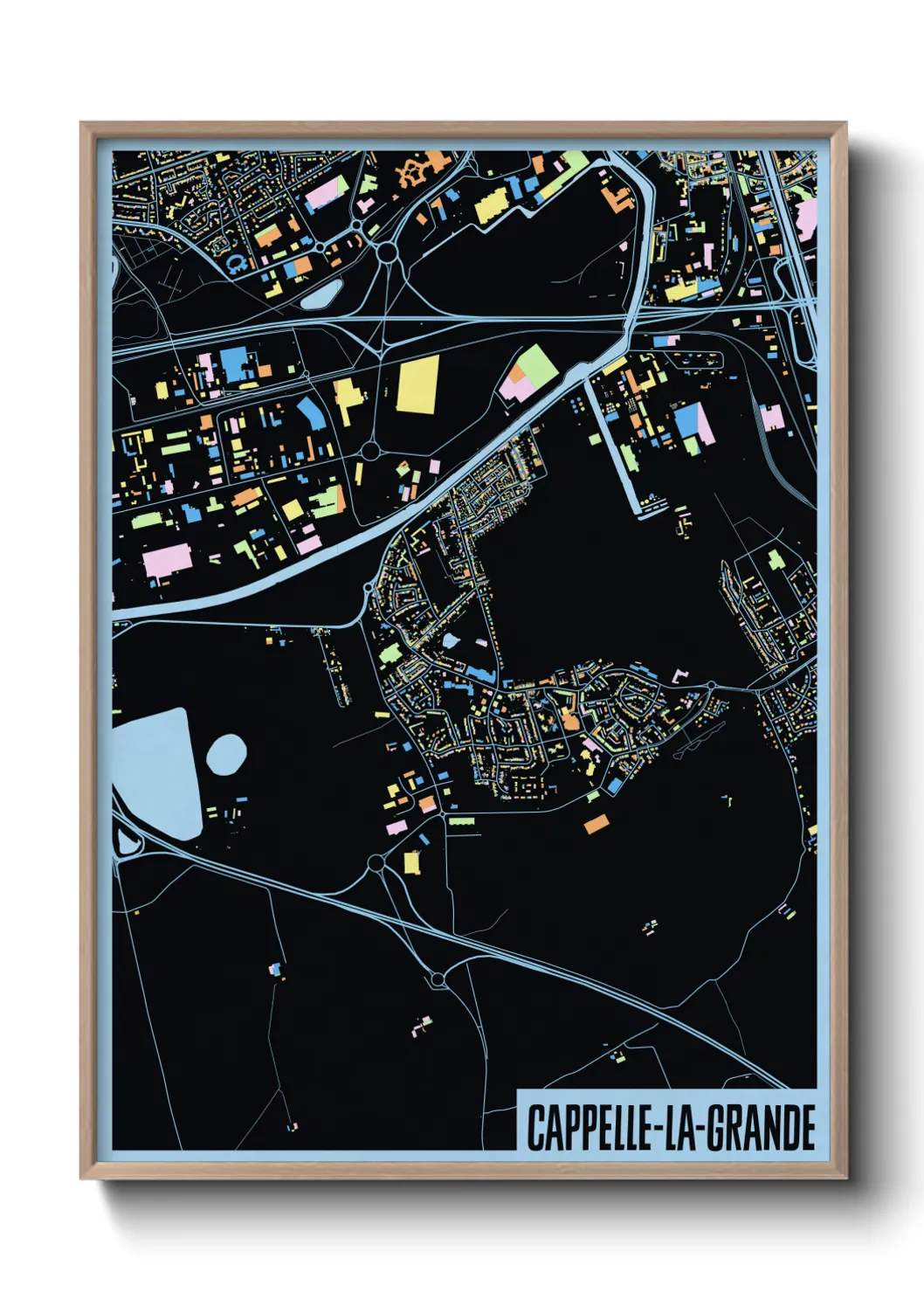 Un poster carteCappelle-la-Grande