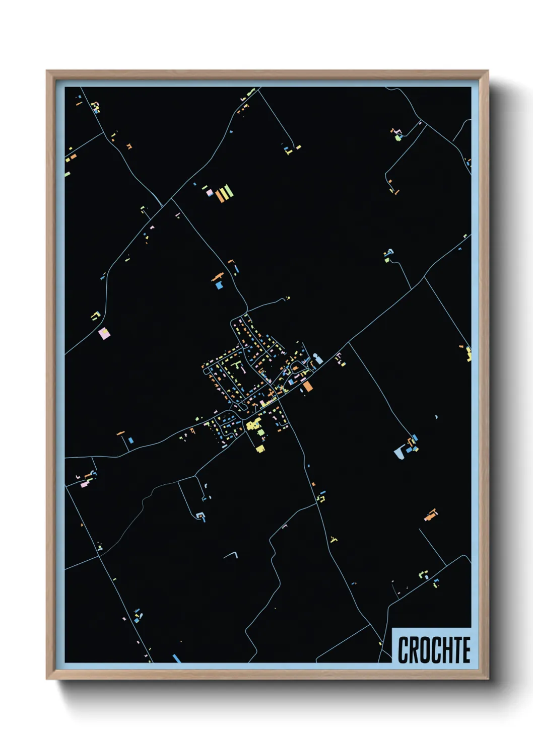 Une affiche de carte sur Crochte