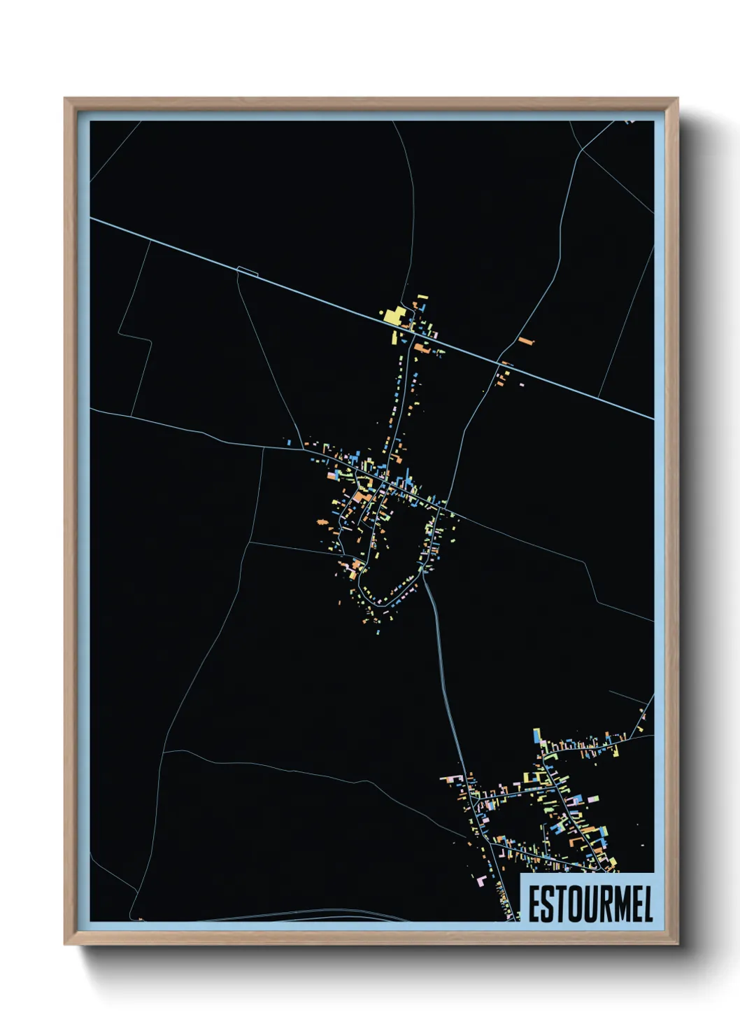 Une affiche de carte sur Estourmel