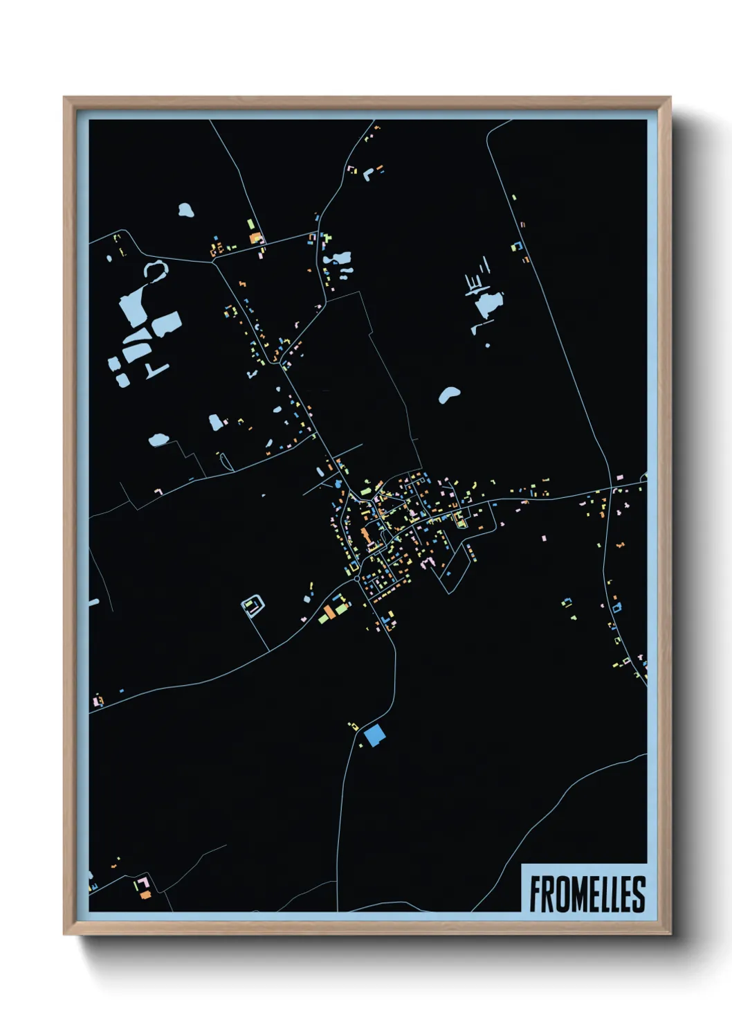 Une affiche de carte sur Fromelles