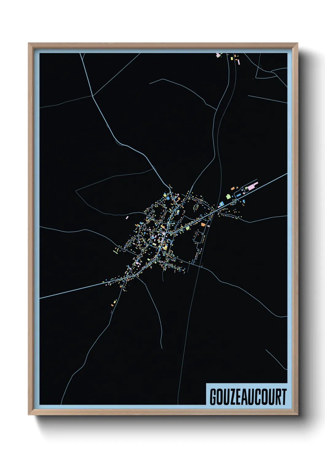 Une affiche de carte sur Gouzeaucourt