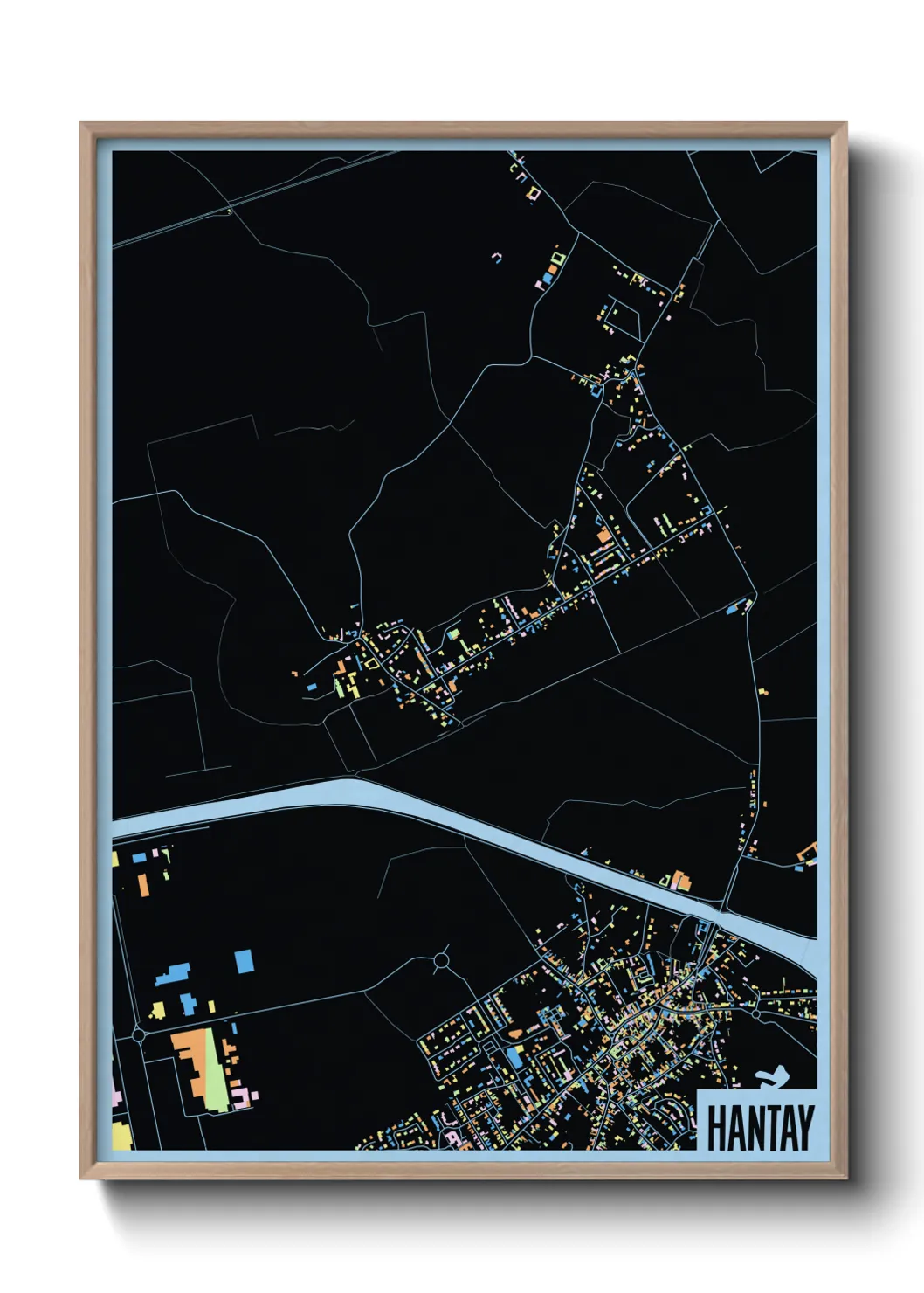 Une affiche de carte sur Hantay