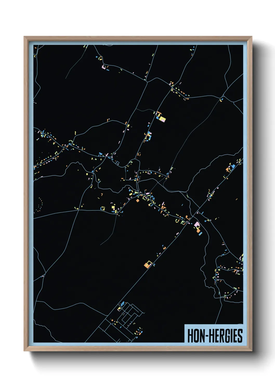 Une affiche de carte sur Hon-Hergies