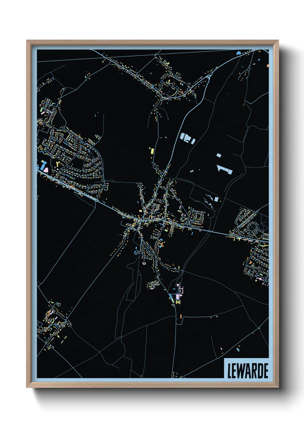 Une affiche de carte sur Lewarde