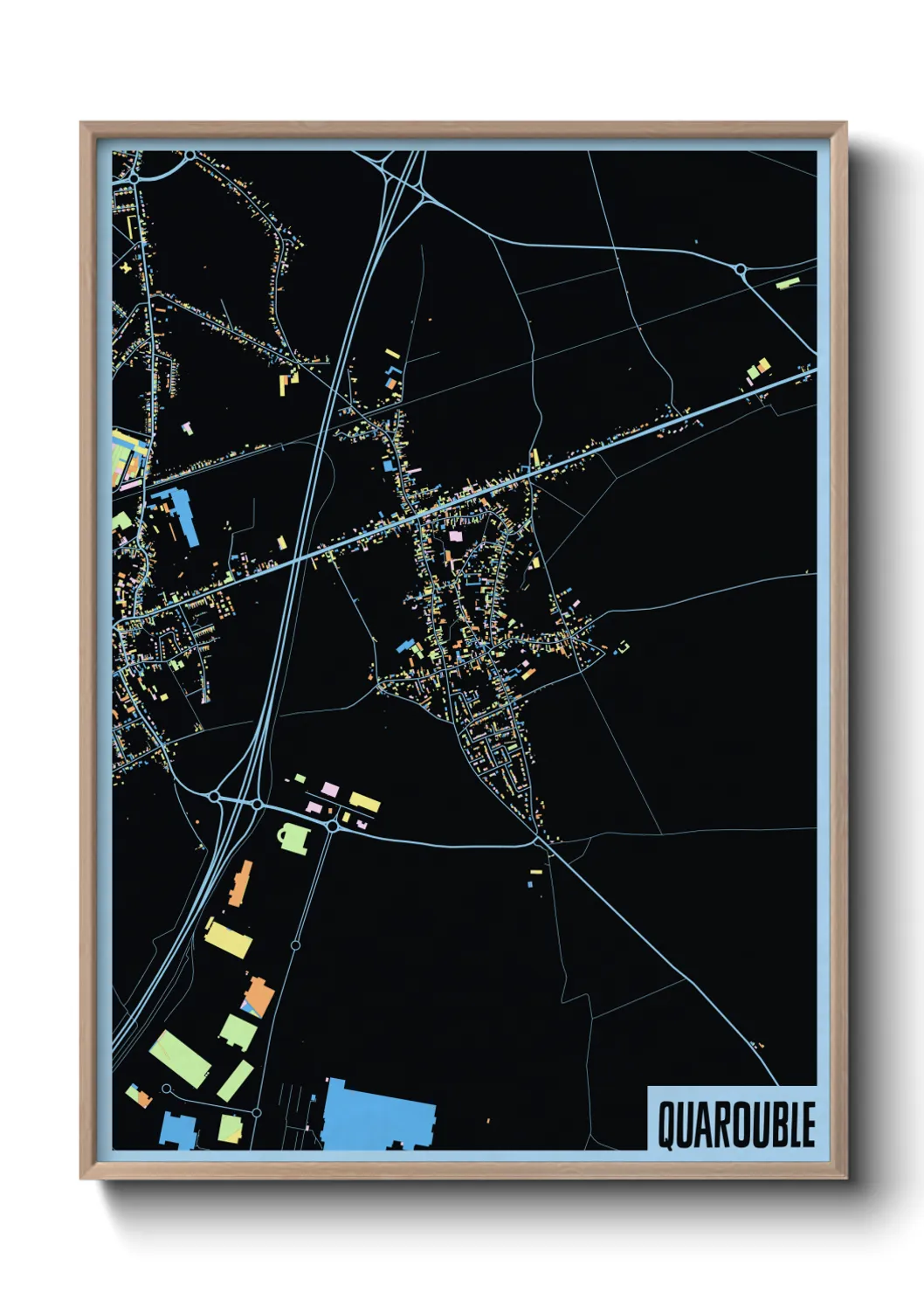 Une affiche de carte sur Quarouble