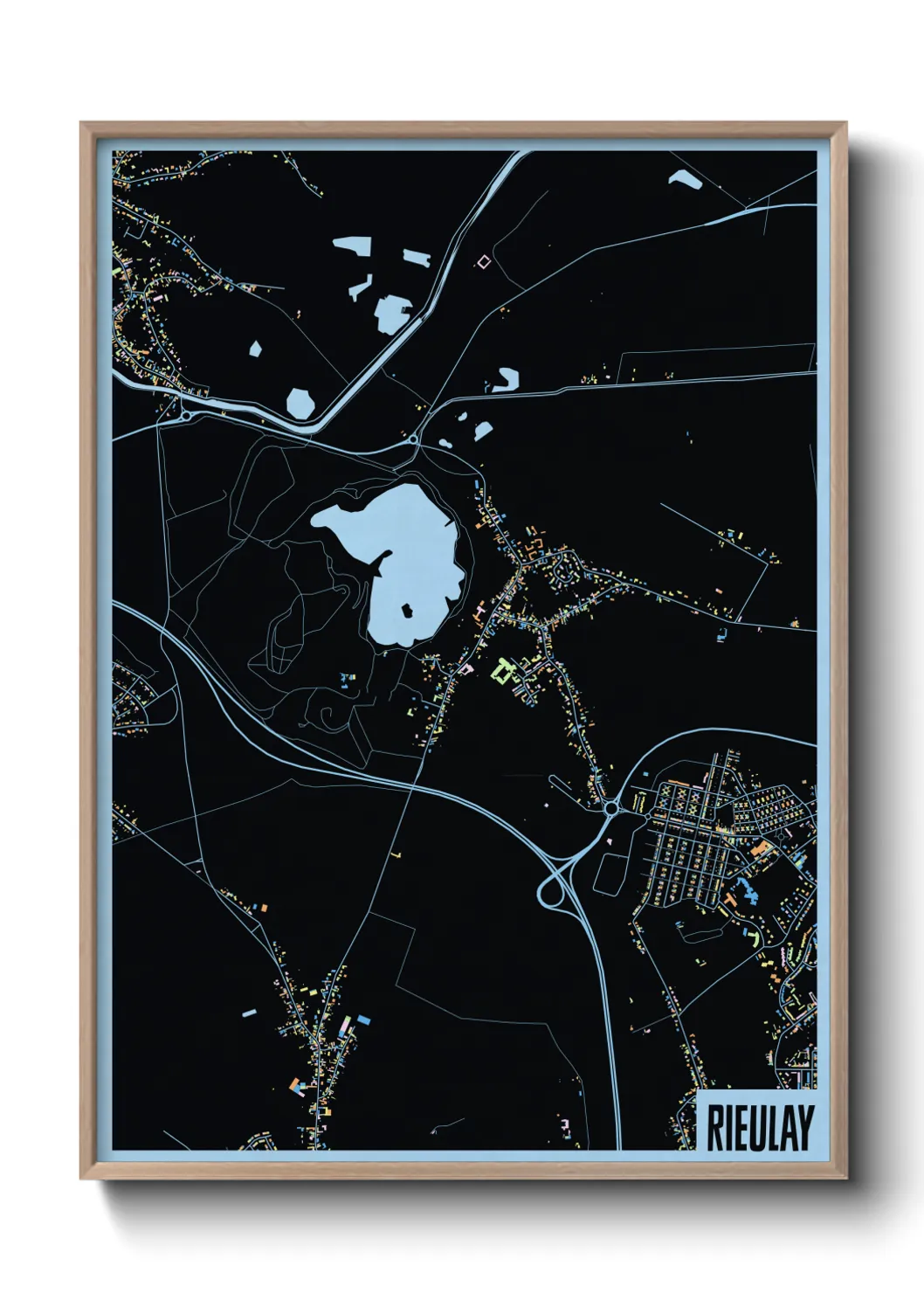 Une affiche de carte sur Rieulay