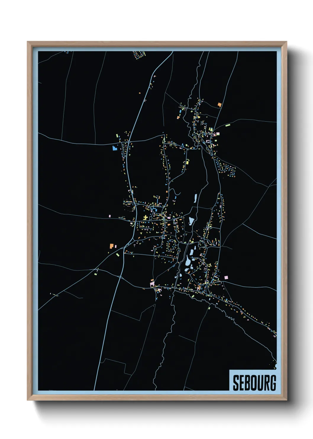 Une affiche de carte sur Sebourg