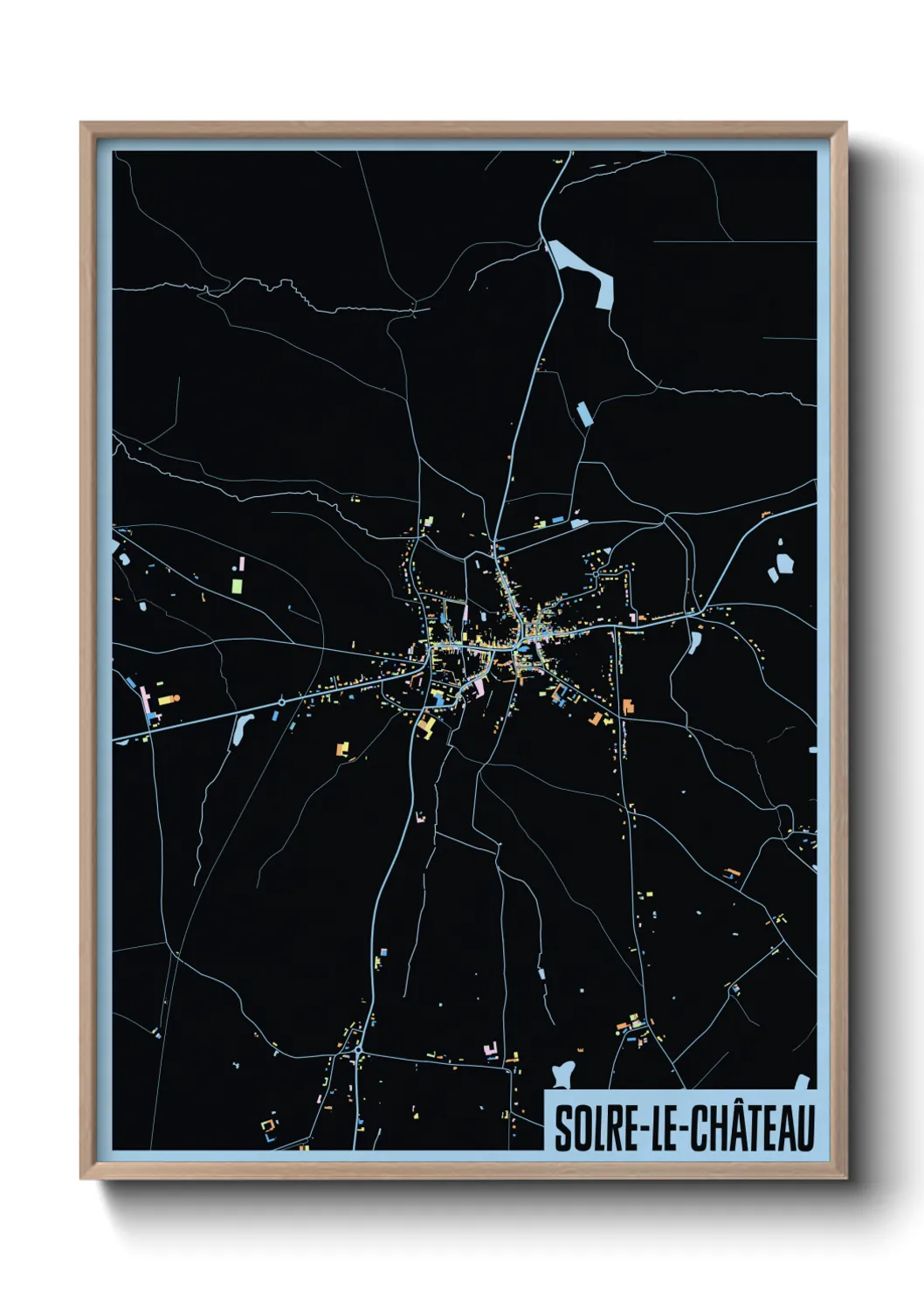 Un poster carteSolre-le-Château