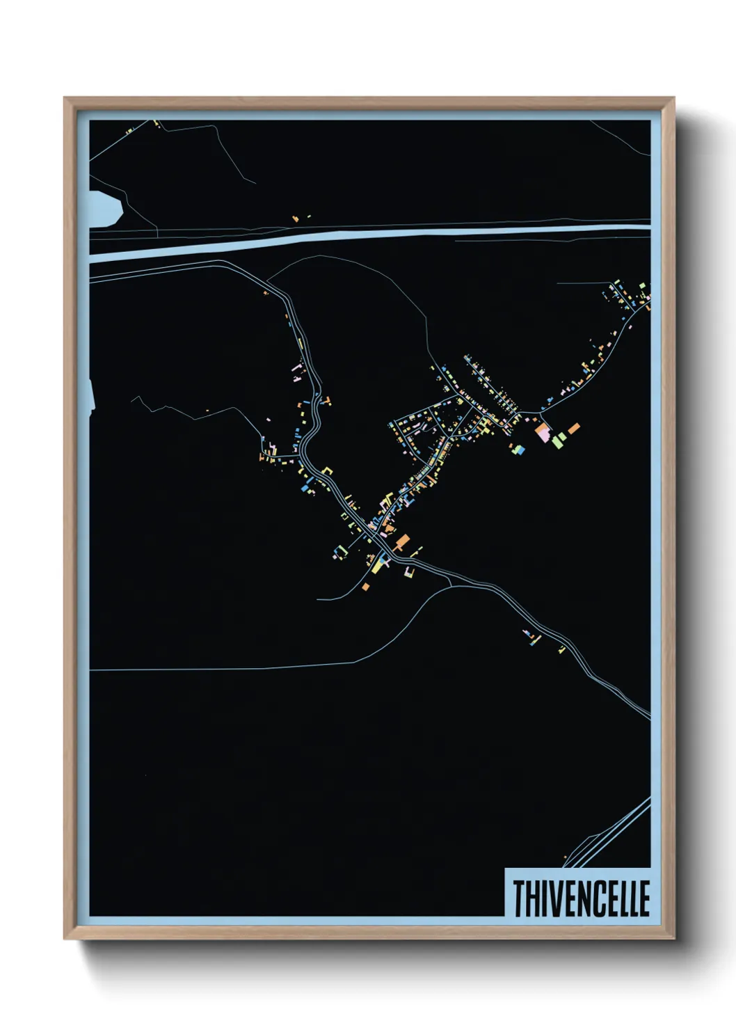 Une affiche de carte sur Thivencelle