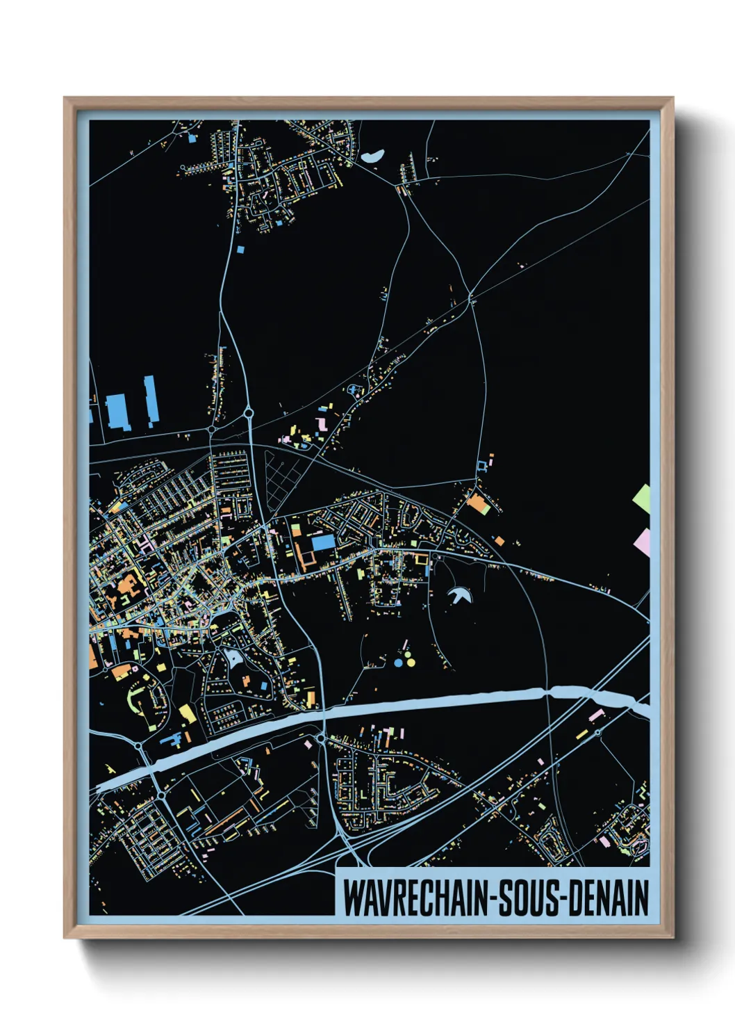 Un poster carteWavrechain-sous-Denain