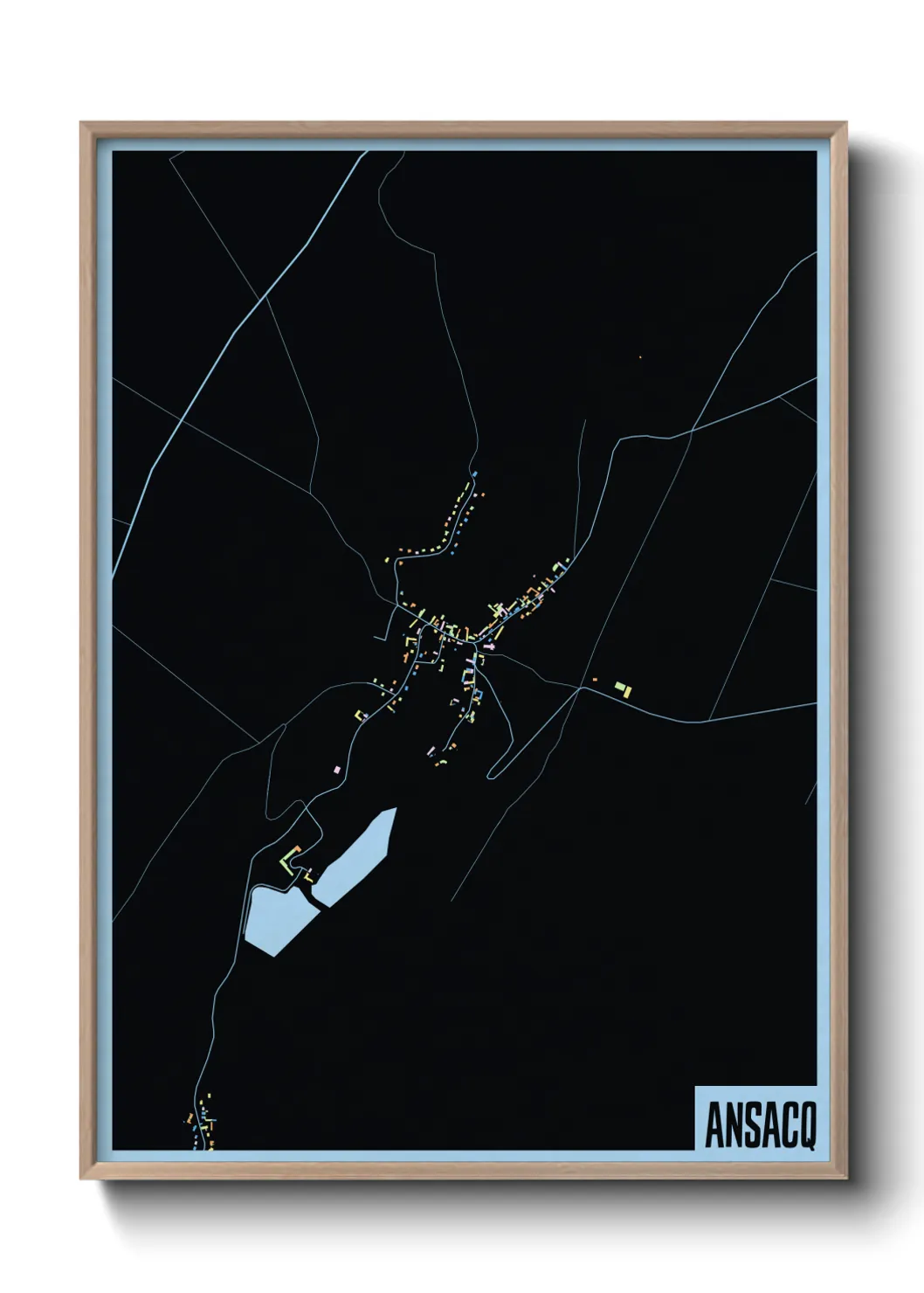 Une affiche de carte sur Ansacq