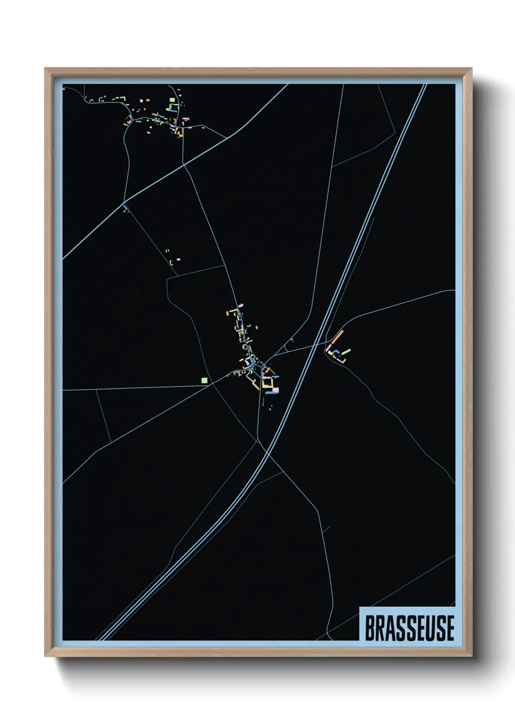 Une affiche de carte sur Brasseuse