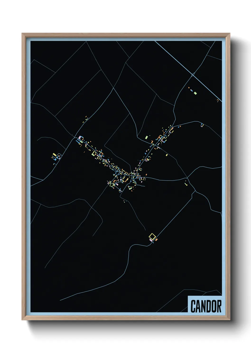 Une affiche de carte sur Candor