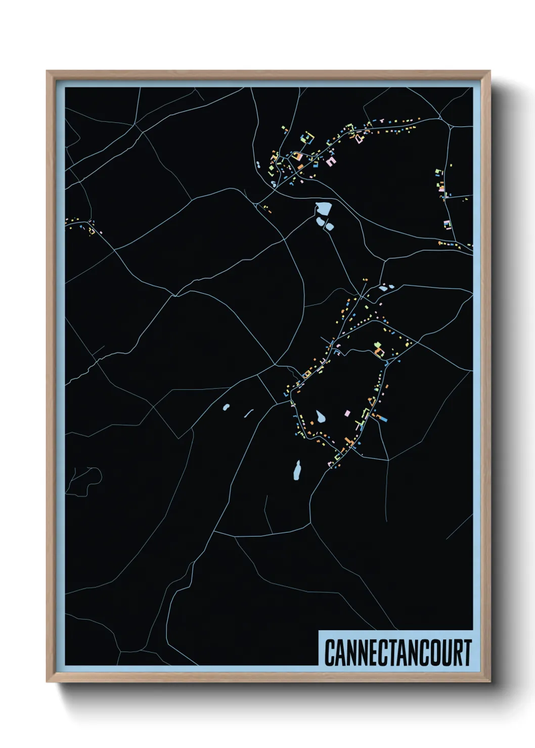 Une affiche de carte sur Cannectancourt