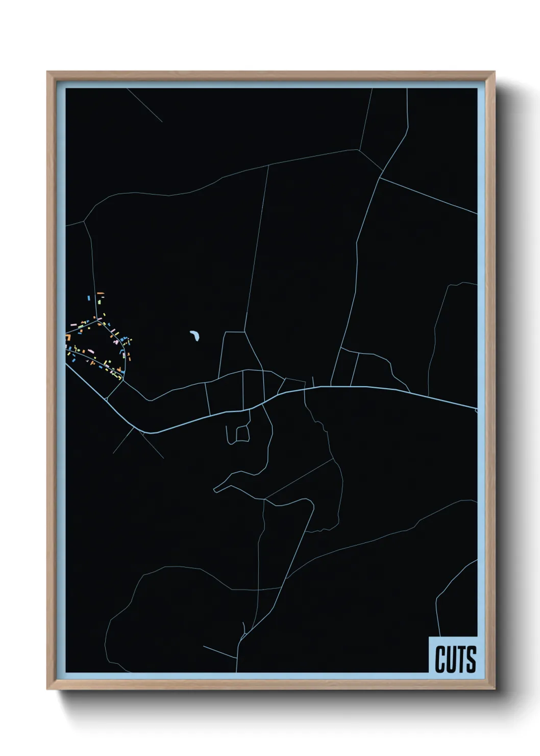 Une affiche de carte sur Cuts