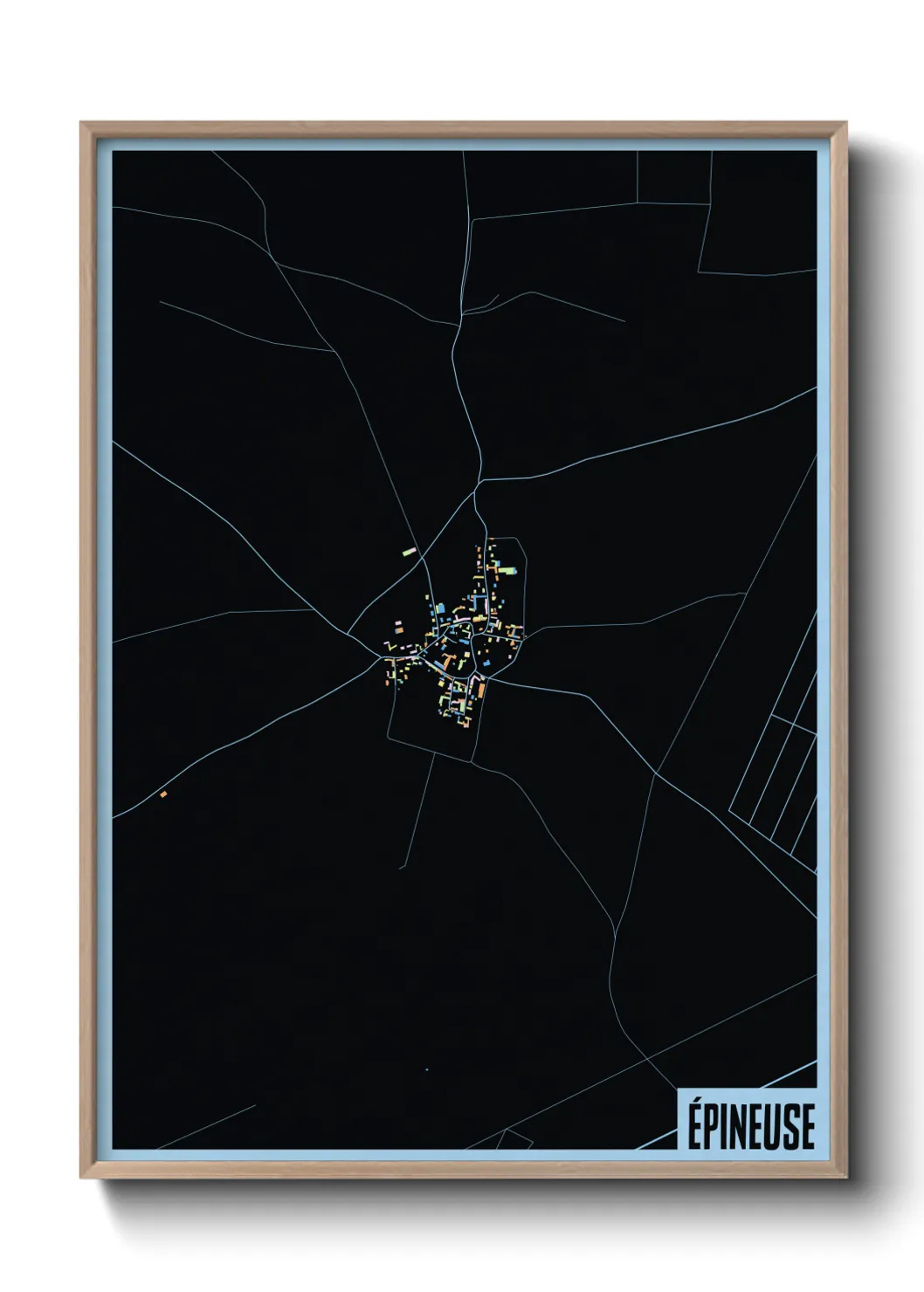 Une affiche de carte sur Épineuse