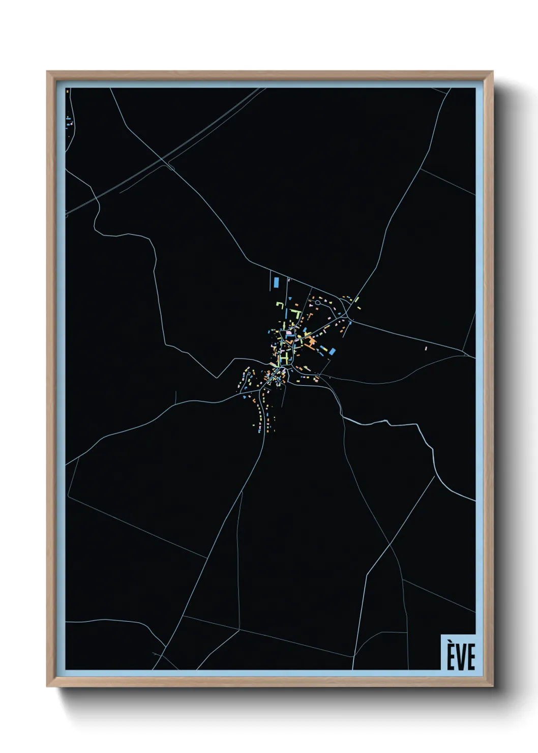 Une affiche de carte sur Ève