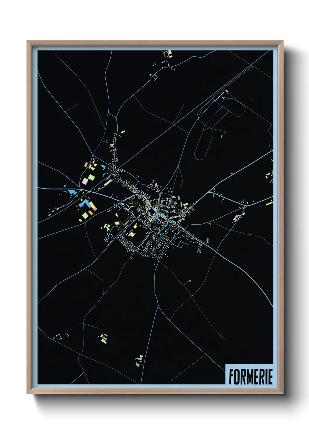 Une affiche de carte sur Formerie