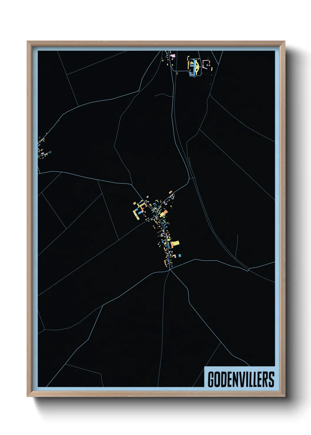 Une affiche de carte sur Godenvillers