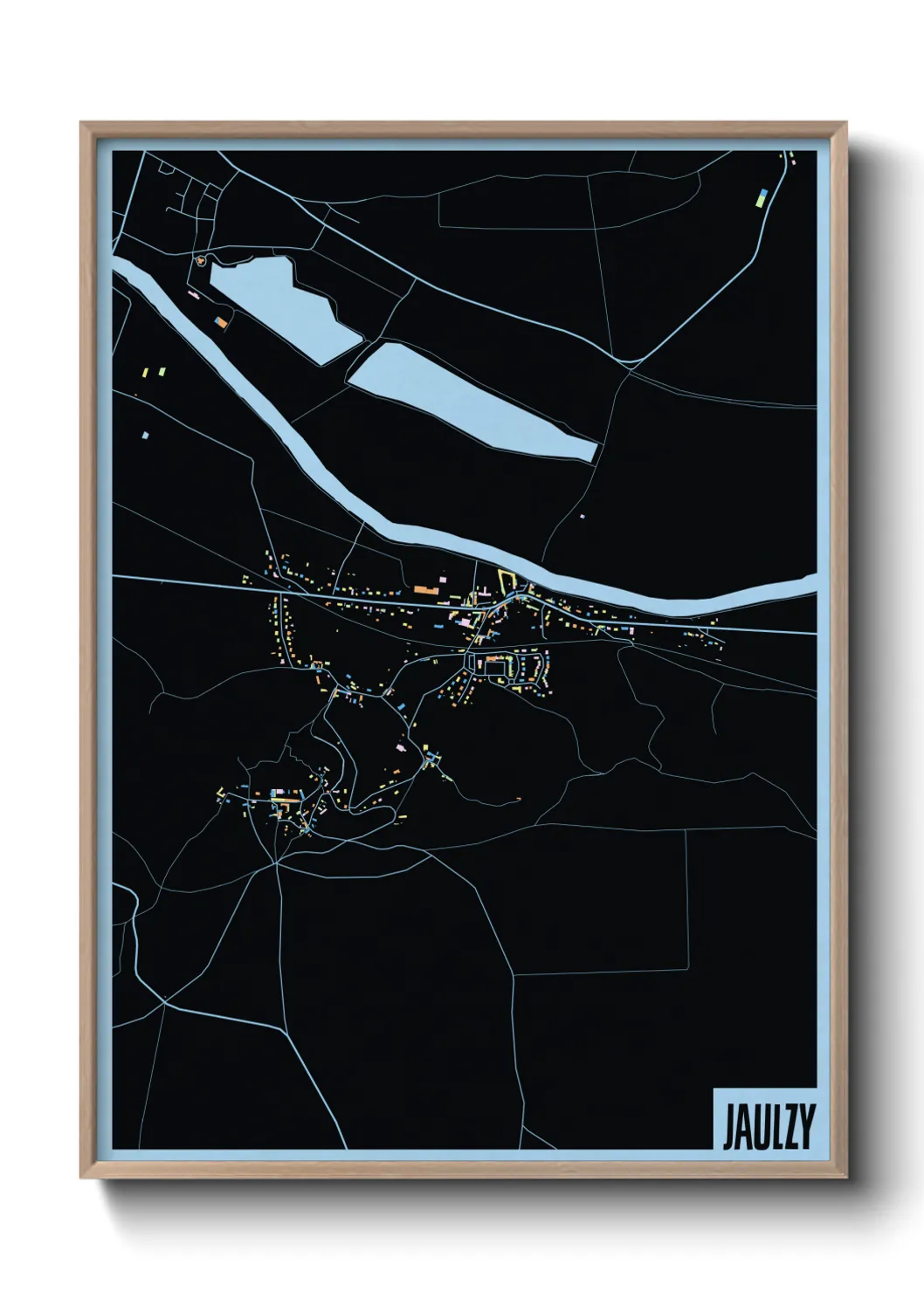 Une affiche de carte sur Jaulzy