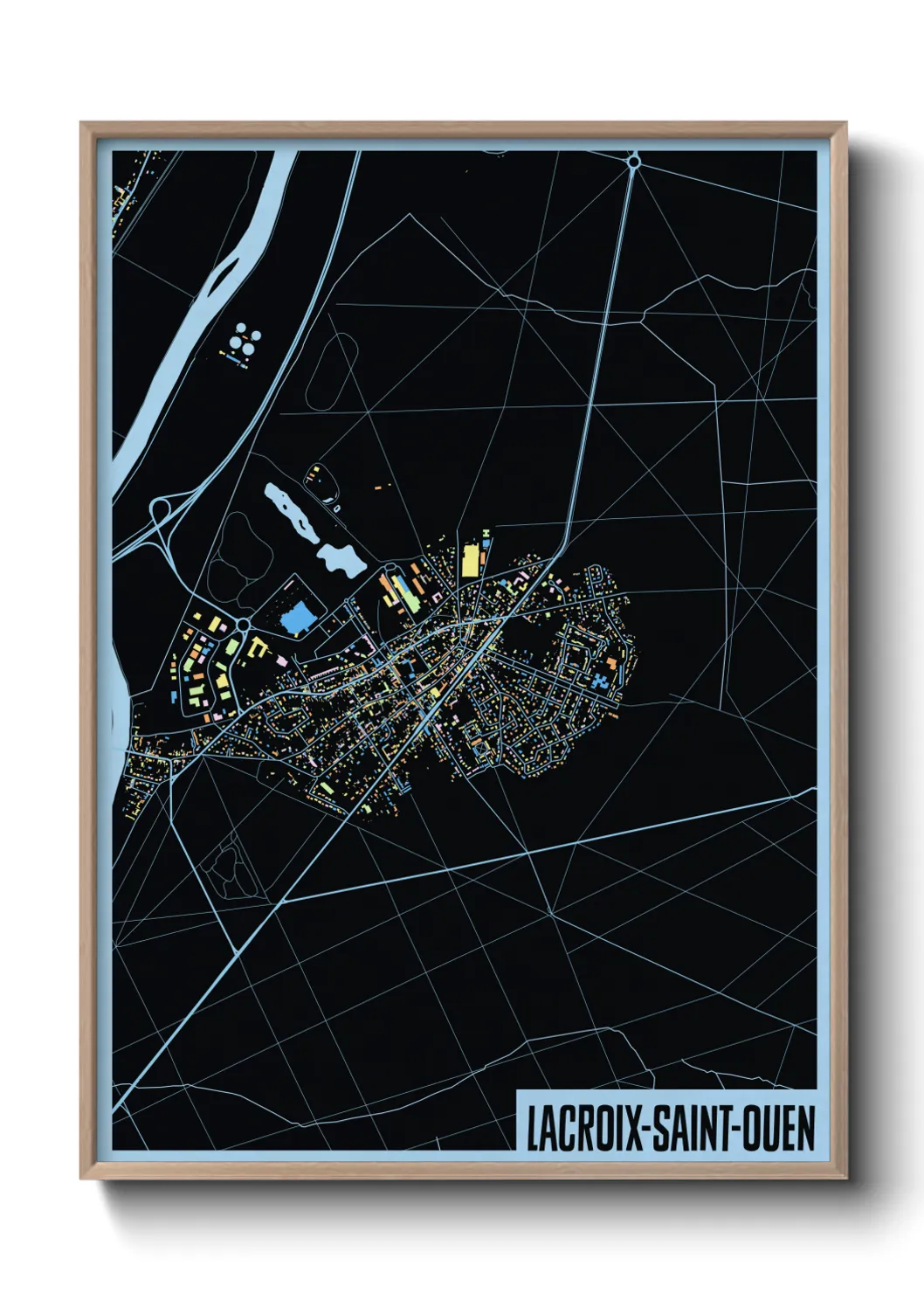 Un poster carteLacroix-Saint-Ouen