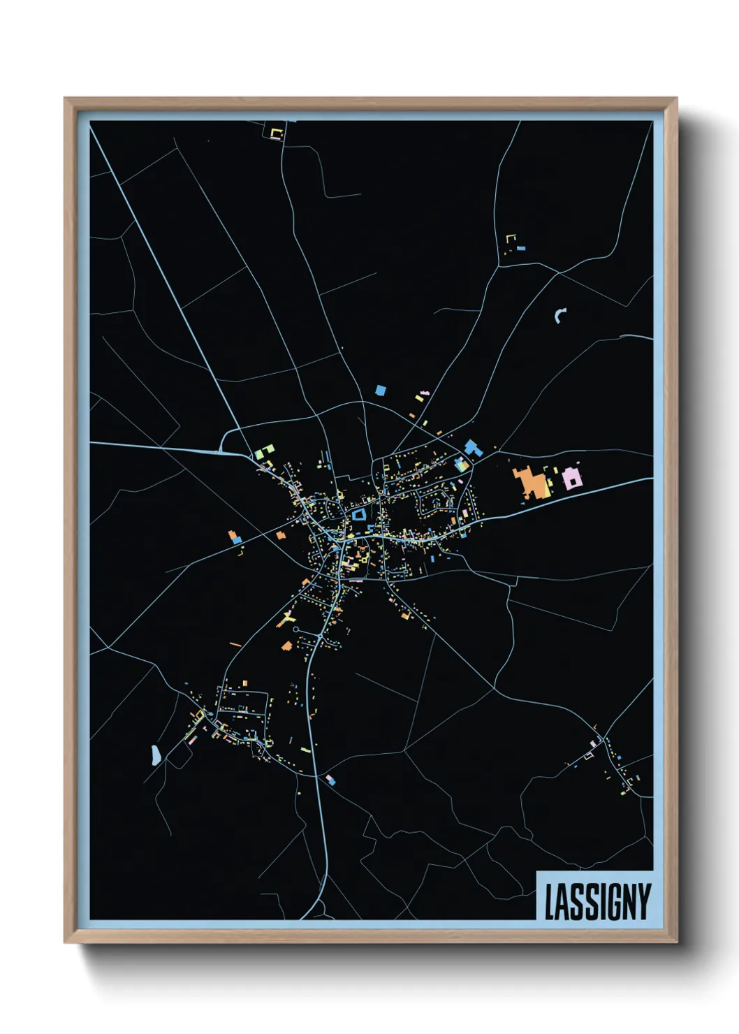 Une affiche de carte sur Lassigny