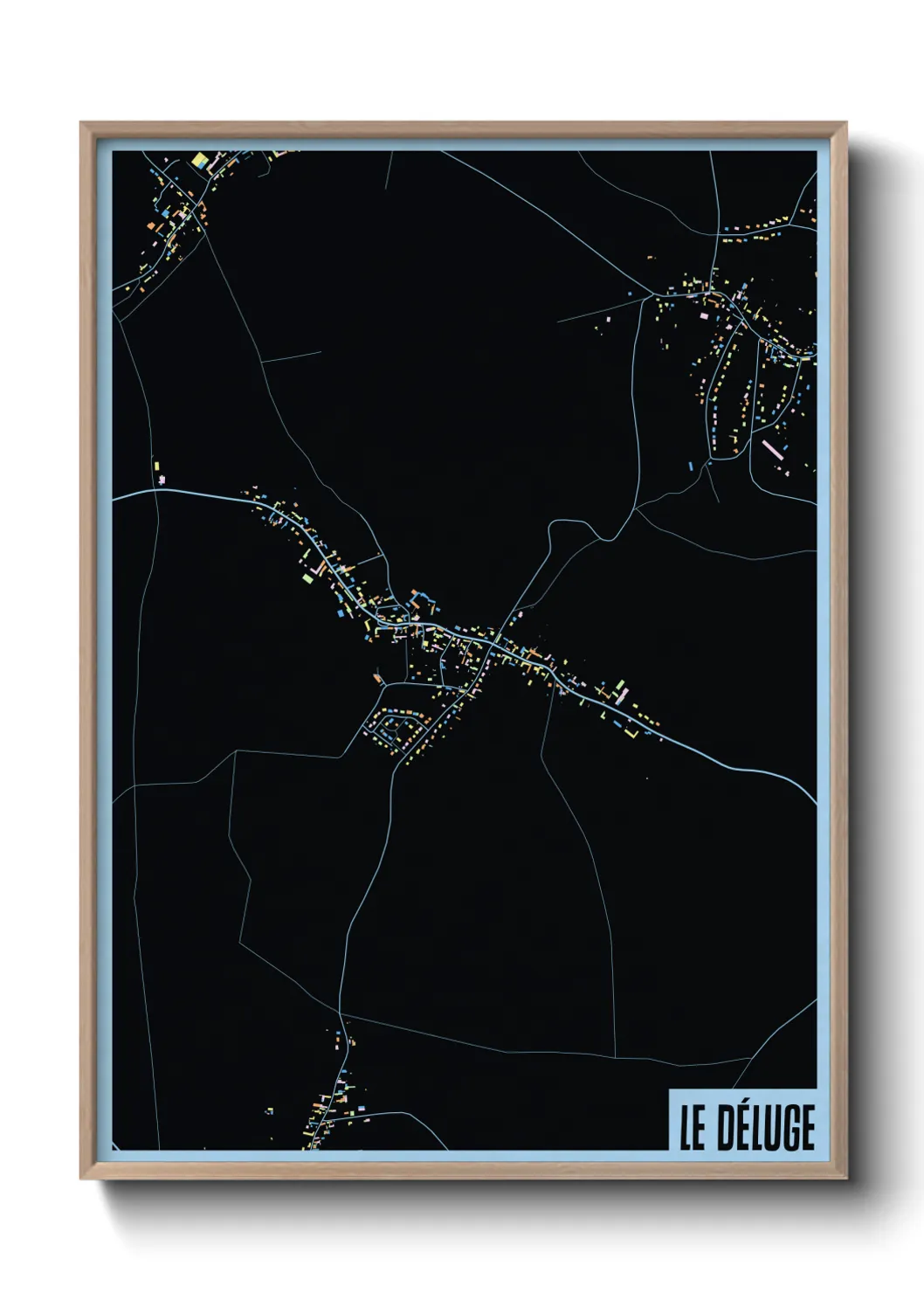 Une affiche de carte sur Le Déluge