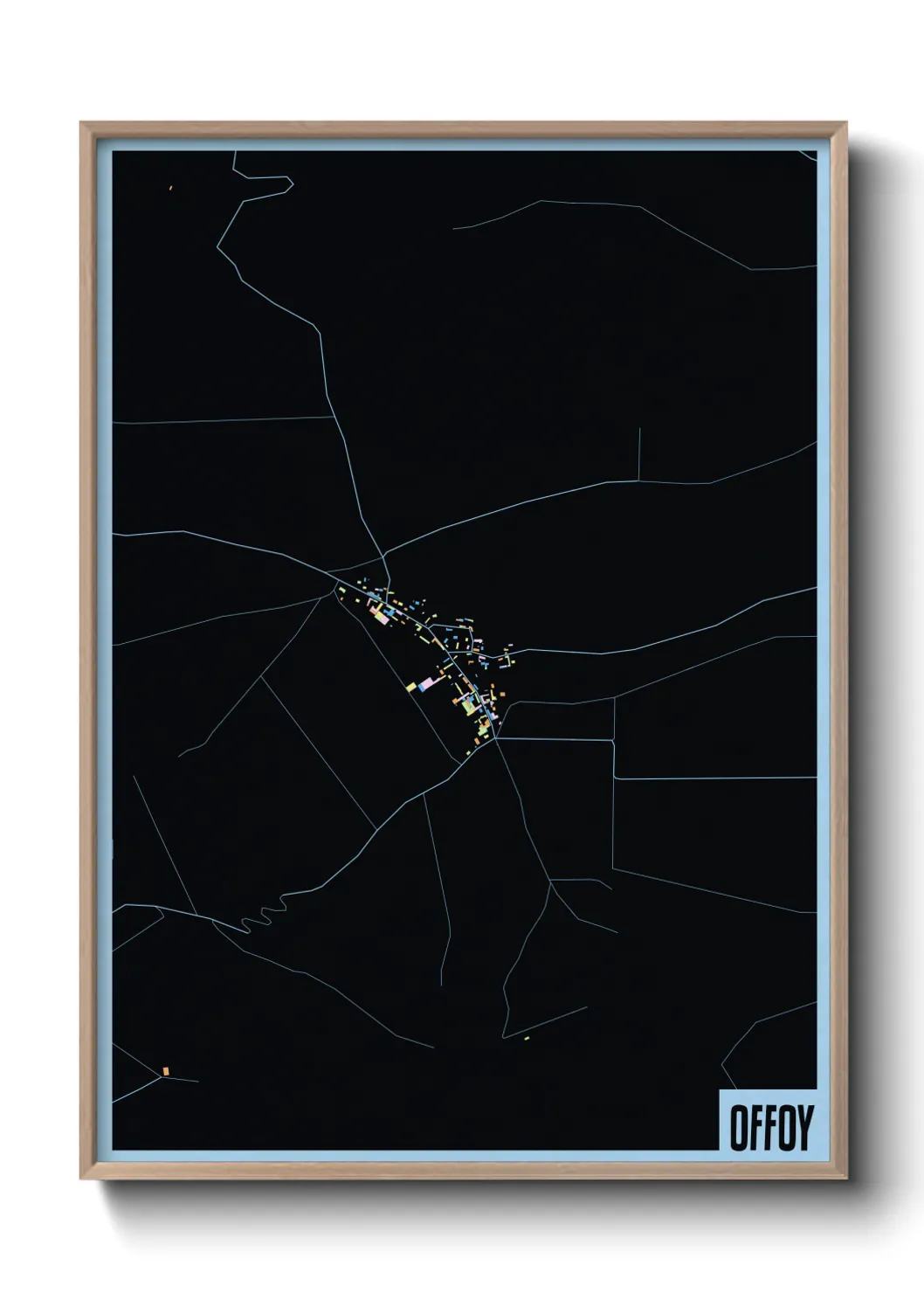 Une affiche de carte sur Offoy