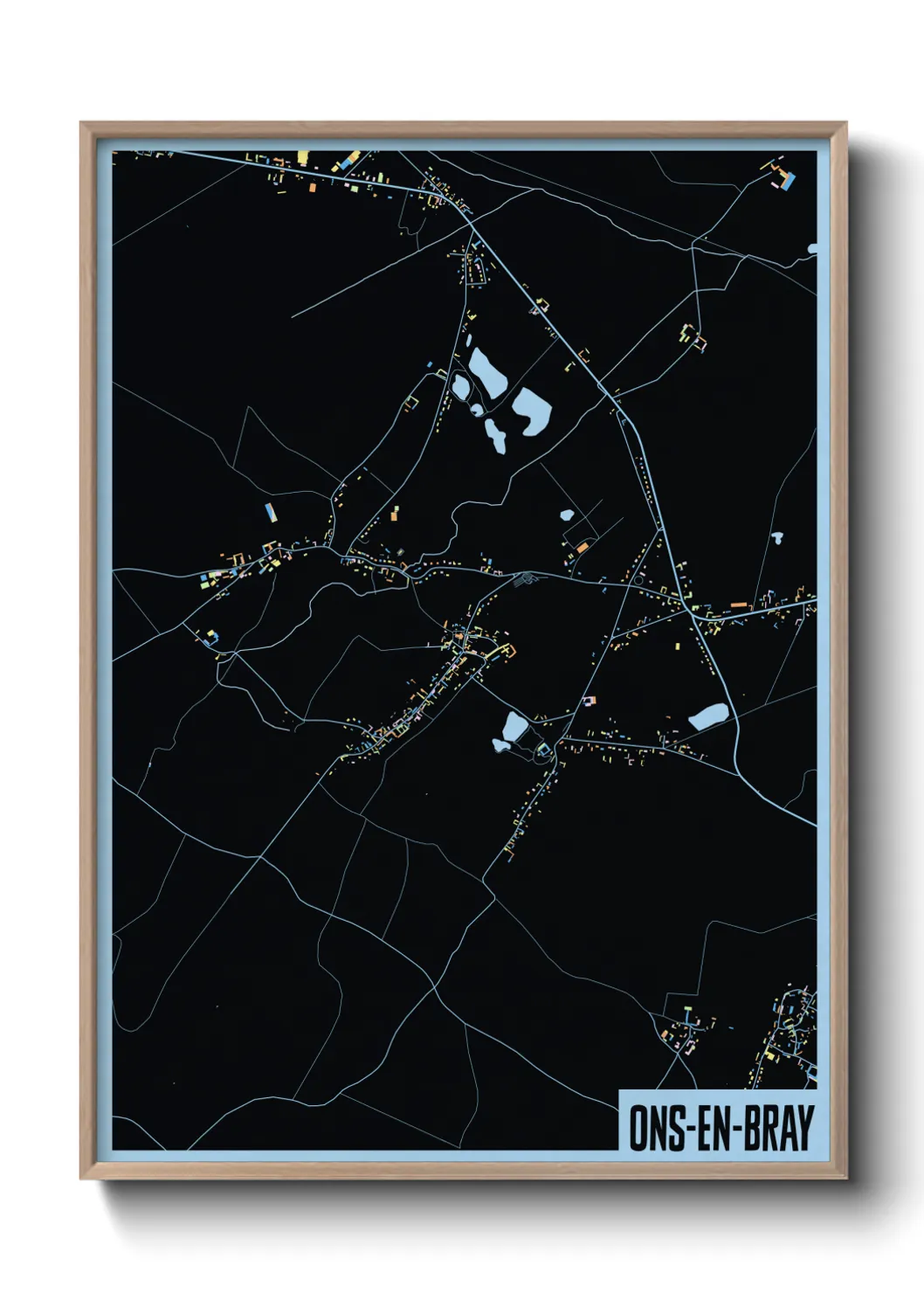 Une affiche de carte sur Ons-en-Bray