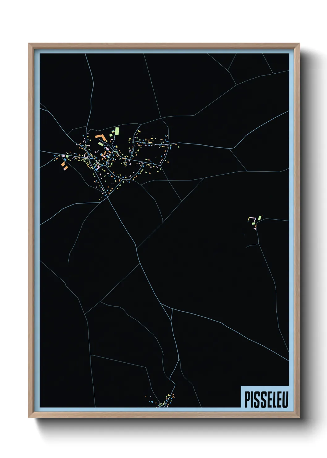 Une affiche de carte sur Pisseleu