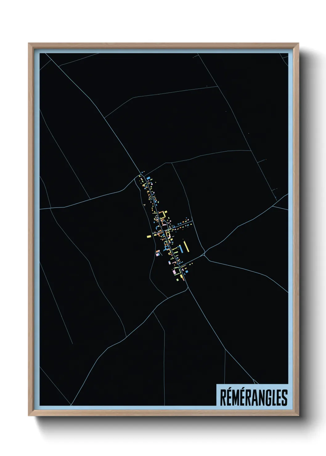 Une affiche de carte sur Rémérangles