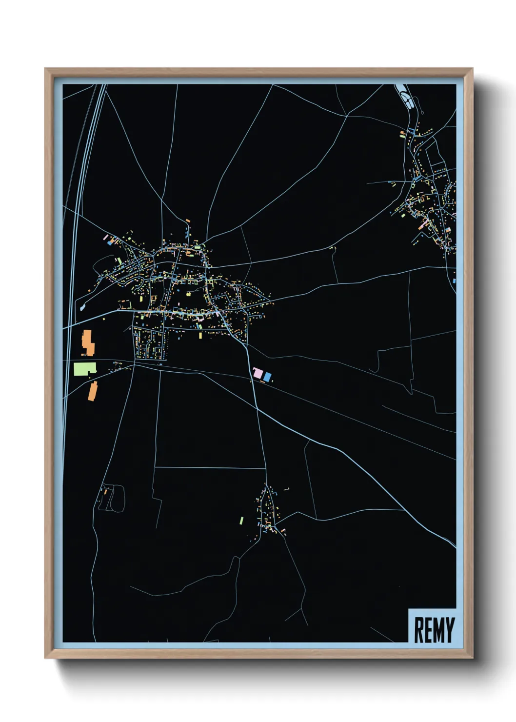 Une affiche de carte sur Remy