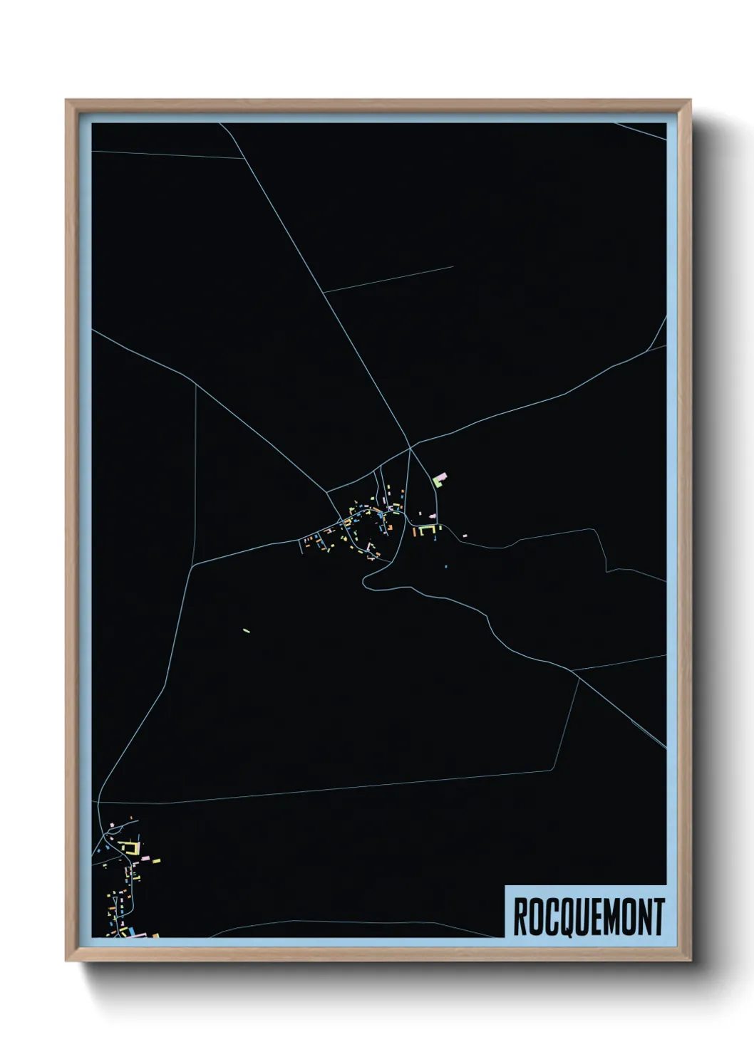 Une affiche de carte sur Rocquemont