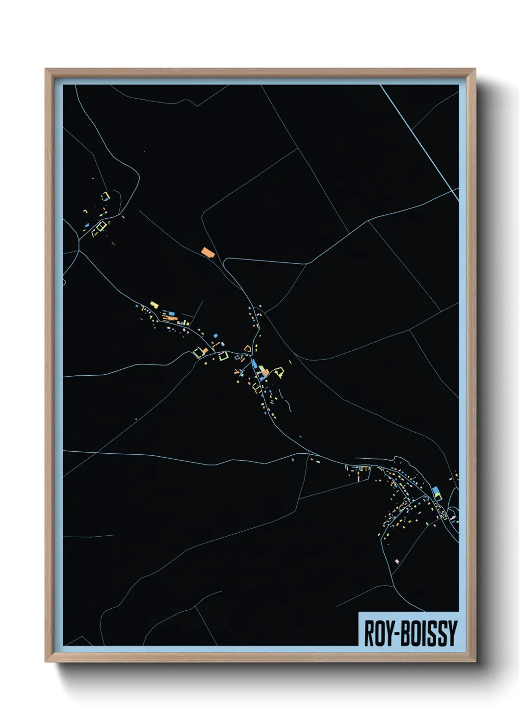 Une affiche de carte sur Roy-Boissy