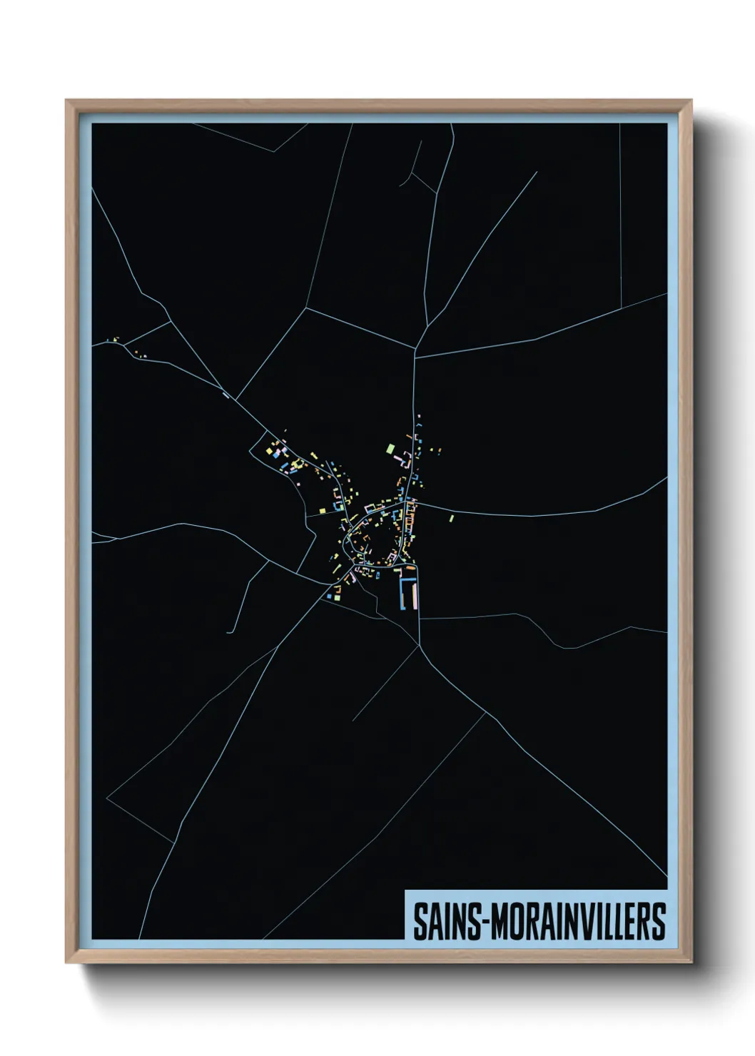 Un poster carteSains-Morainvillers