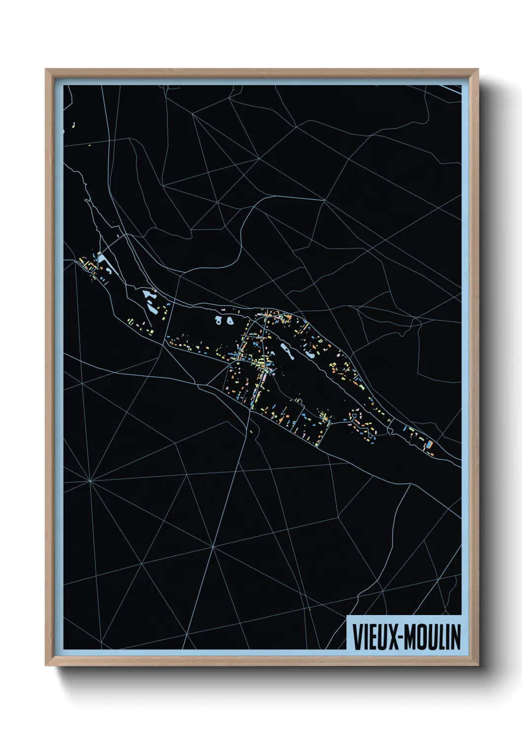 Un poster carteVieux-Moulin