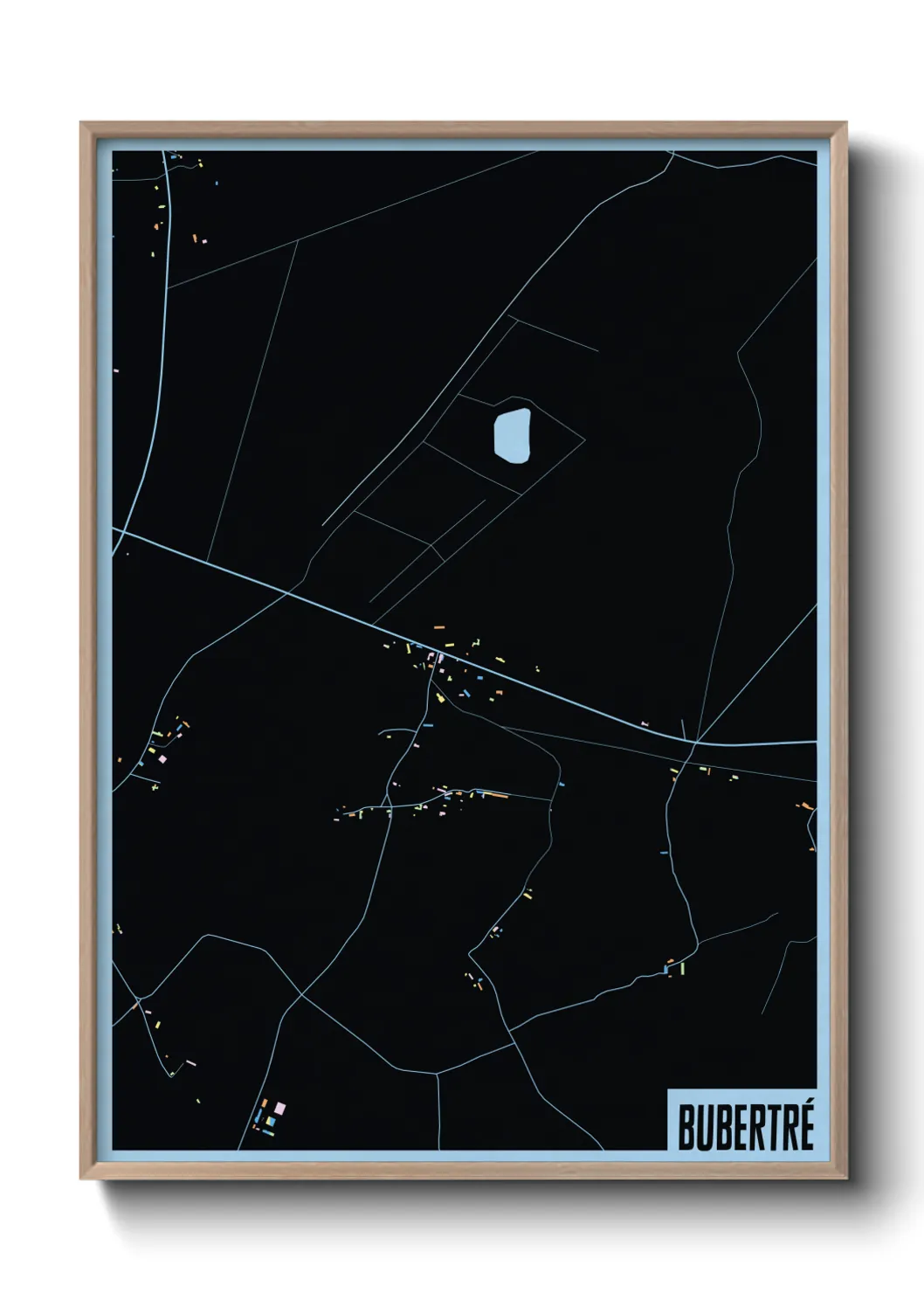 Une affiche de carte sur Bubertré