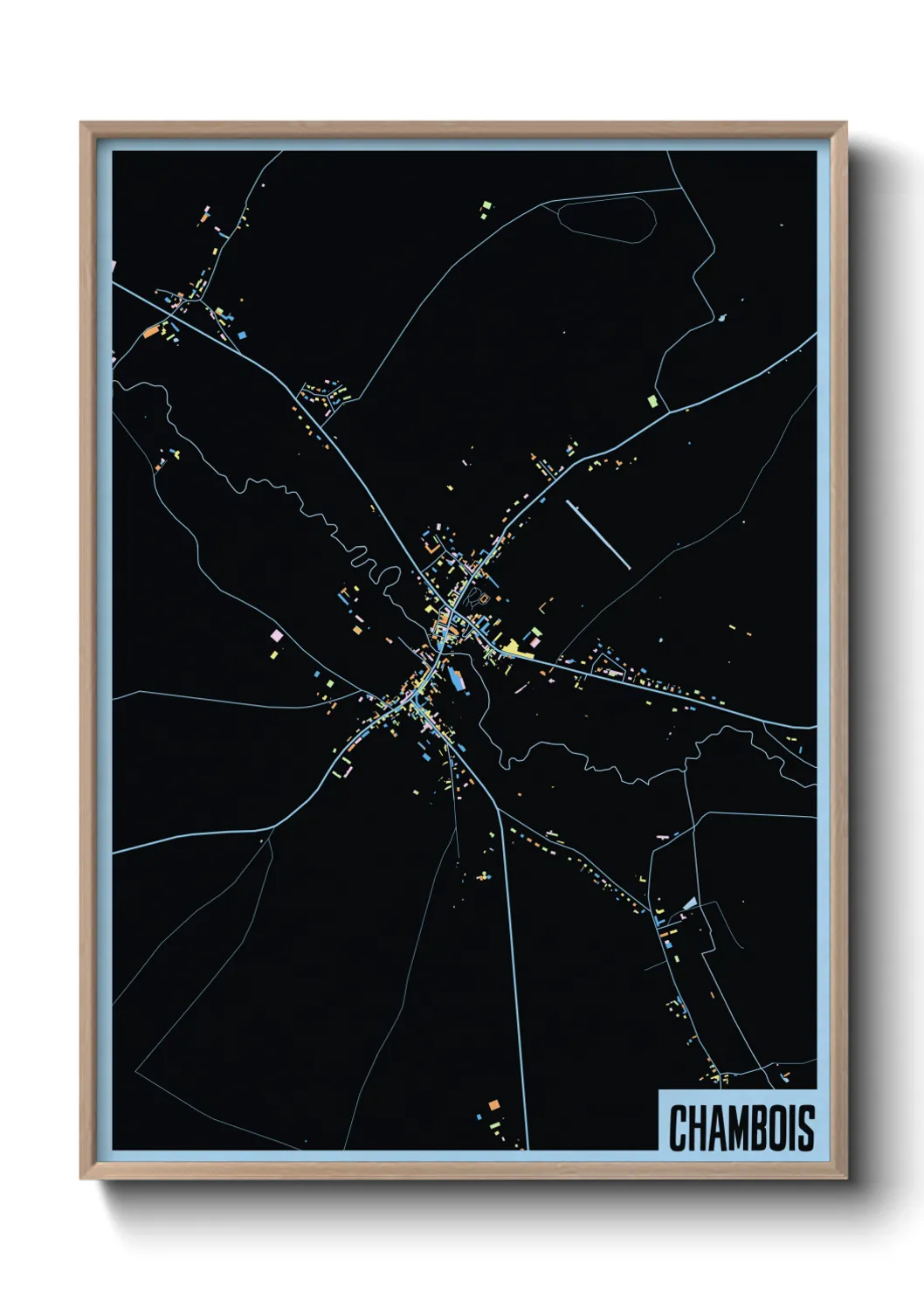 Une affiche de carte sur Chambois